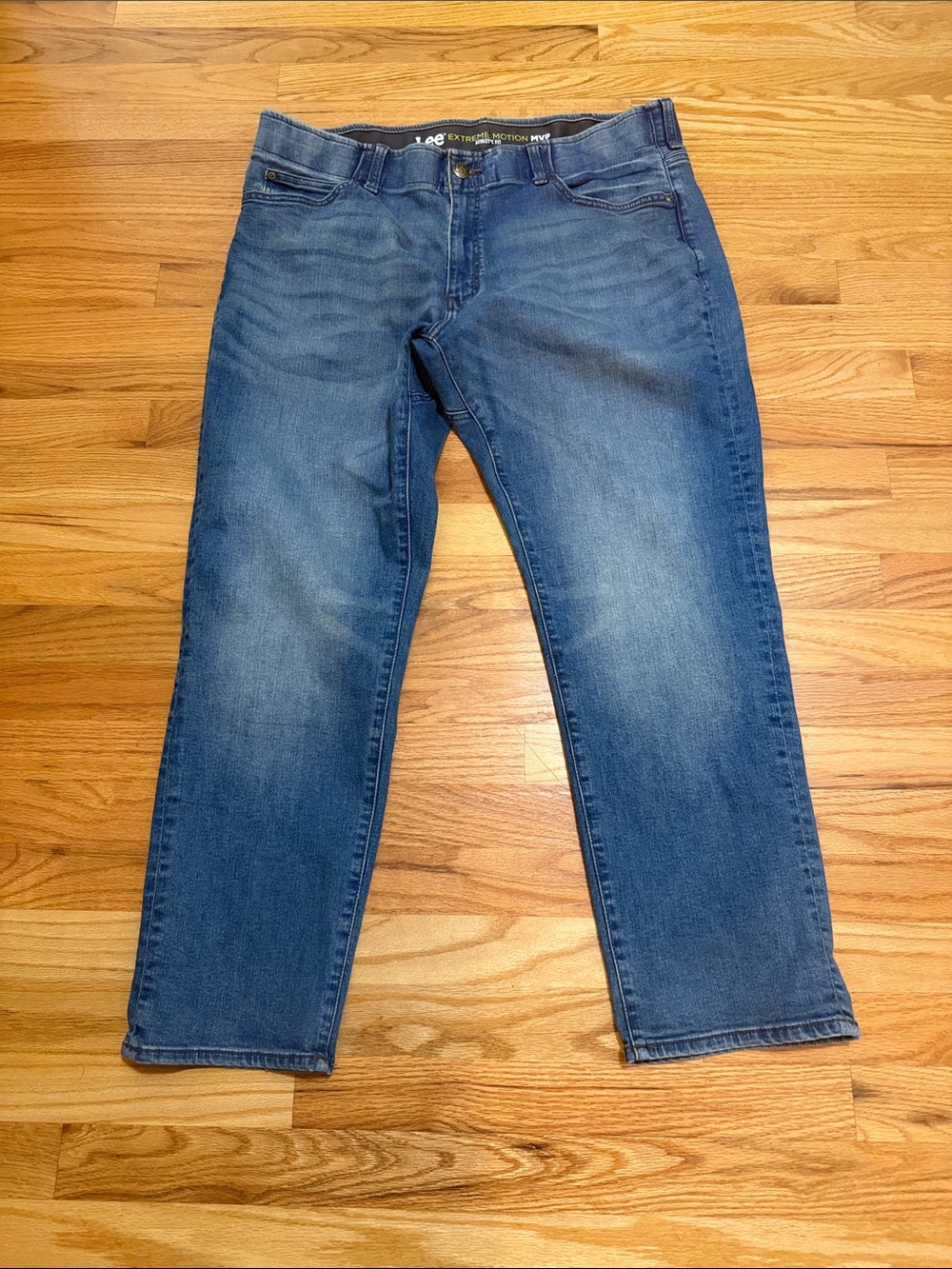 Lee Men’s Mid Blue Slim Straight Jeans